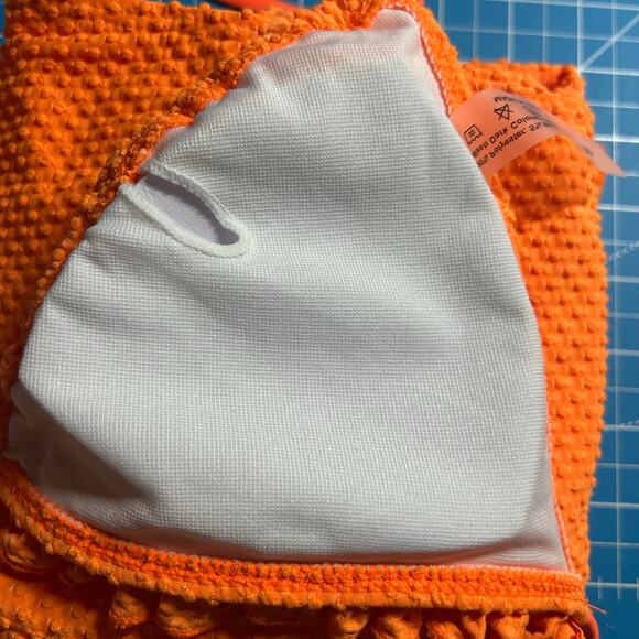 Women's Maternity Three Piece Bikini Coverup Textured Swimsuit M Medium NWOT - Picture 10 of 12